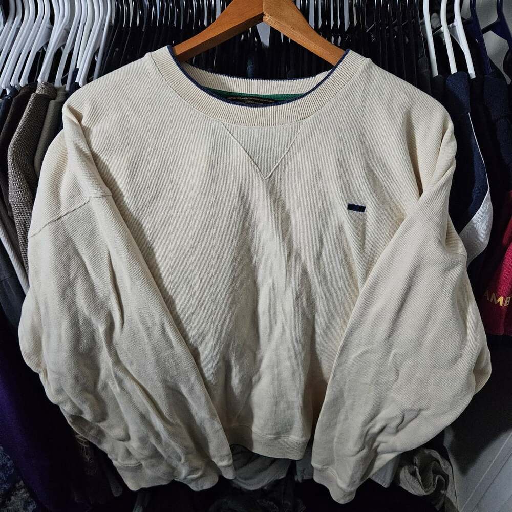 Colours by Alexander Julian Crewneck Knit Sweater XXL Cream
